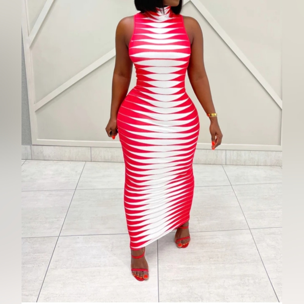 Never Worn: High Neck Maxi-Midi